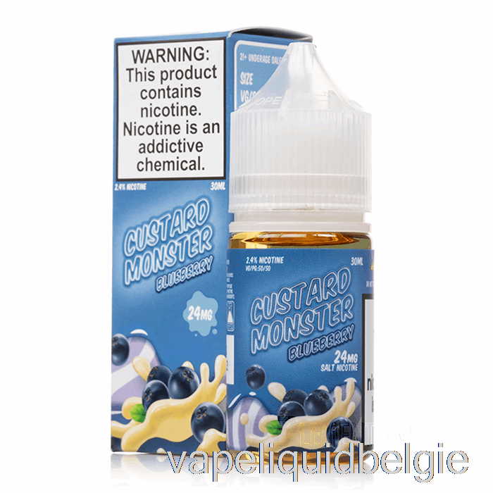 Vape Vloeibare Bosbessen - Custardmonsterzouten - 30 Ml 24 Mg